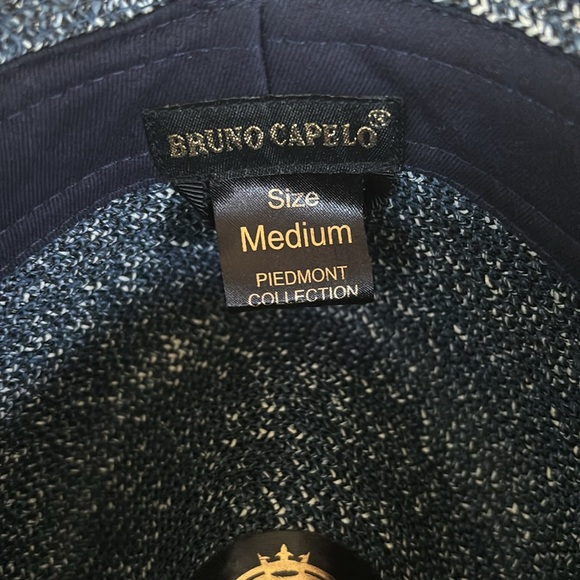 Bruno Capelo PIEDMONT COLLECTION
STRAW TWEED FEDORA HAT size M - Picture 5 of 9